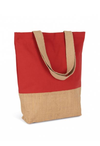 Nákupní taška z bavlnìných a lepených jutových nití - zvìtšit obrázek
